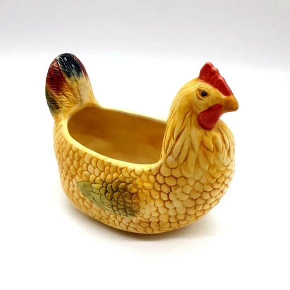Storyteller Arts Rachael Elizondo Rooster Ceramic Dish Bowl Art Decor Kitchen - Picture 3 of 8